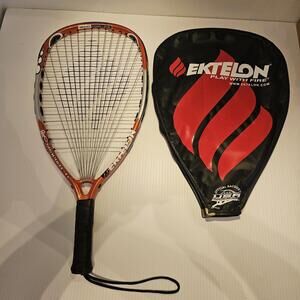Ektelon Air Graphite Ti 1500 Power Level Racquetball Racquet Orange With Cover